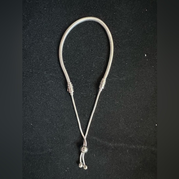 Pandora Moments Snake Chain Slider Bracelet Only - No Charms - Picture 2 of 10